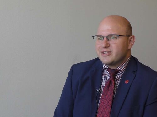 Shaza Elmahdi of the Sudanese American Physicians Association (SAPA) and Michael Payne of Physicians for Human Rights