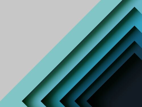 Abstract blue square geometric shape paper cut layer minimal background.Paper art style of cover design for business banner template and material design.Vector illustration.