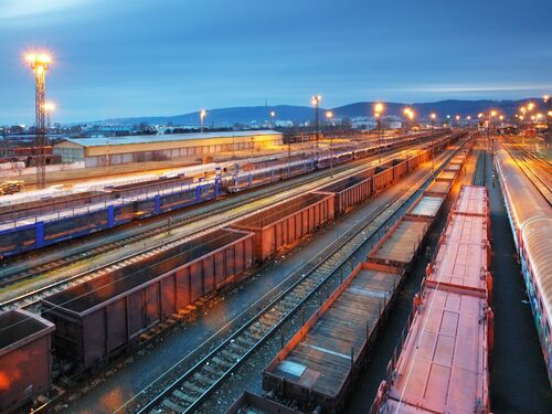Cargo train transportation - Freight railway