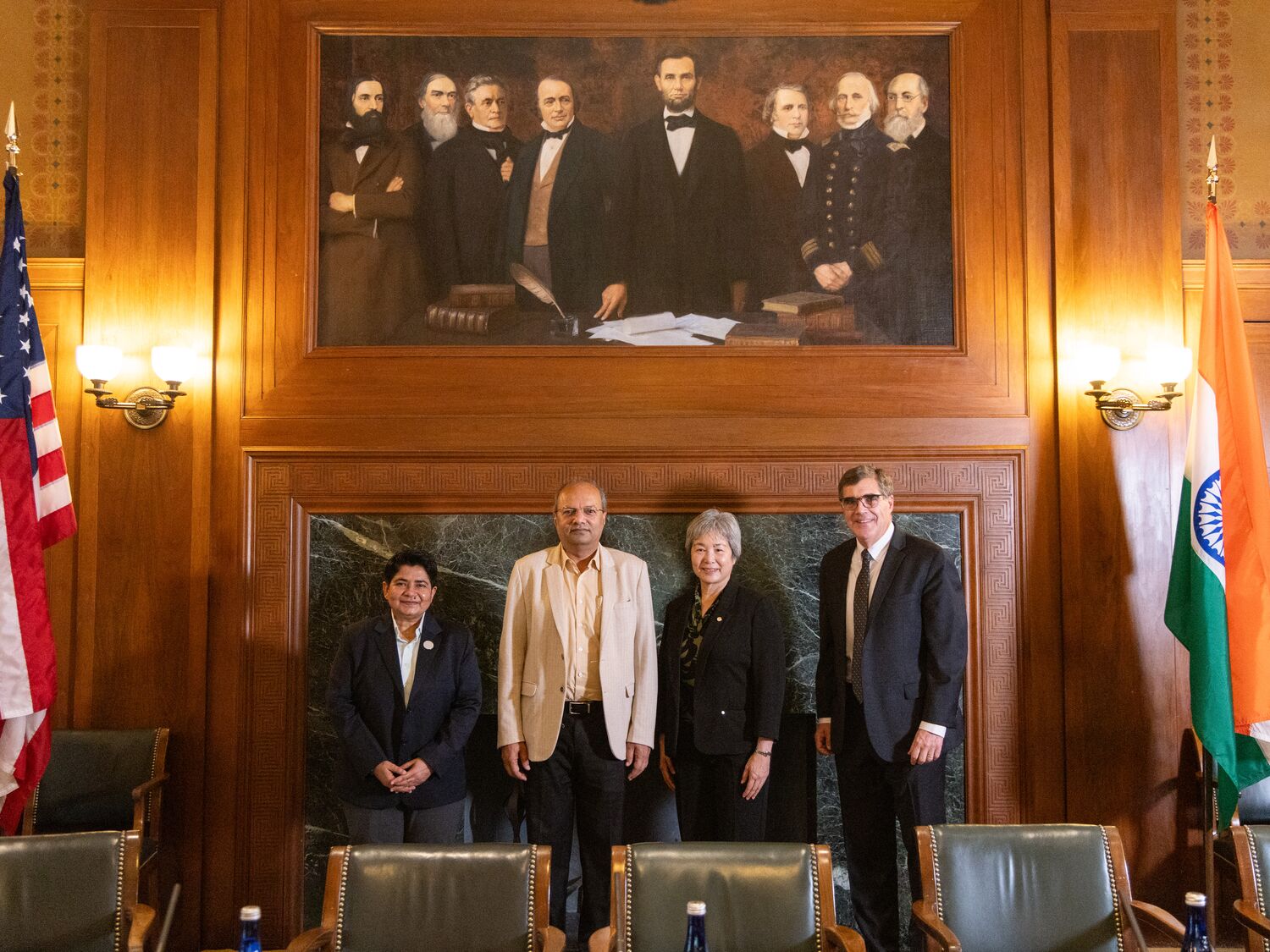 The signing of a memorandum of understanding between the National Academy of Sciences and the Indian Institute of Technology Kanpur establishing the Global Climate and Environmental Research Fellowship. September 18, 2026. Event took place at the NAS Building in Washington, DC