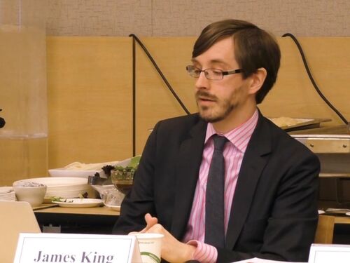 James King, IIE-SRF Assistant Director, spoke to CHR members about IIE-SRF’s work, including its vital support of Syrian scholars during the 21st century’s worst humanitarian crisis.