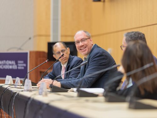 Panelists at a workshop