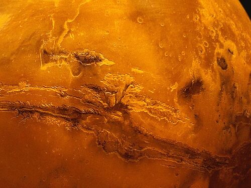 Image from space of Mars