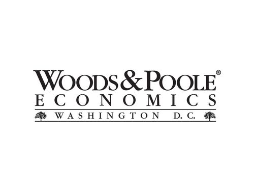 Woods & Poole Economics Logo, Silver Patron, TRB Annual Meeting