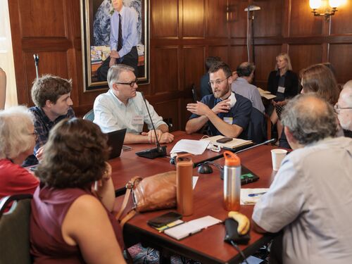 STEM professionals discussing science and policy issues