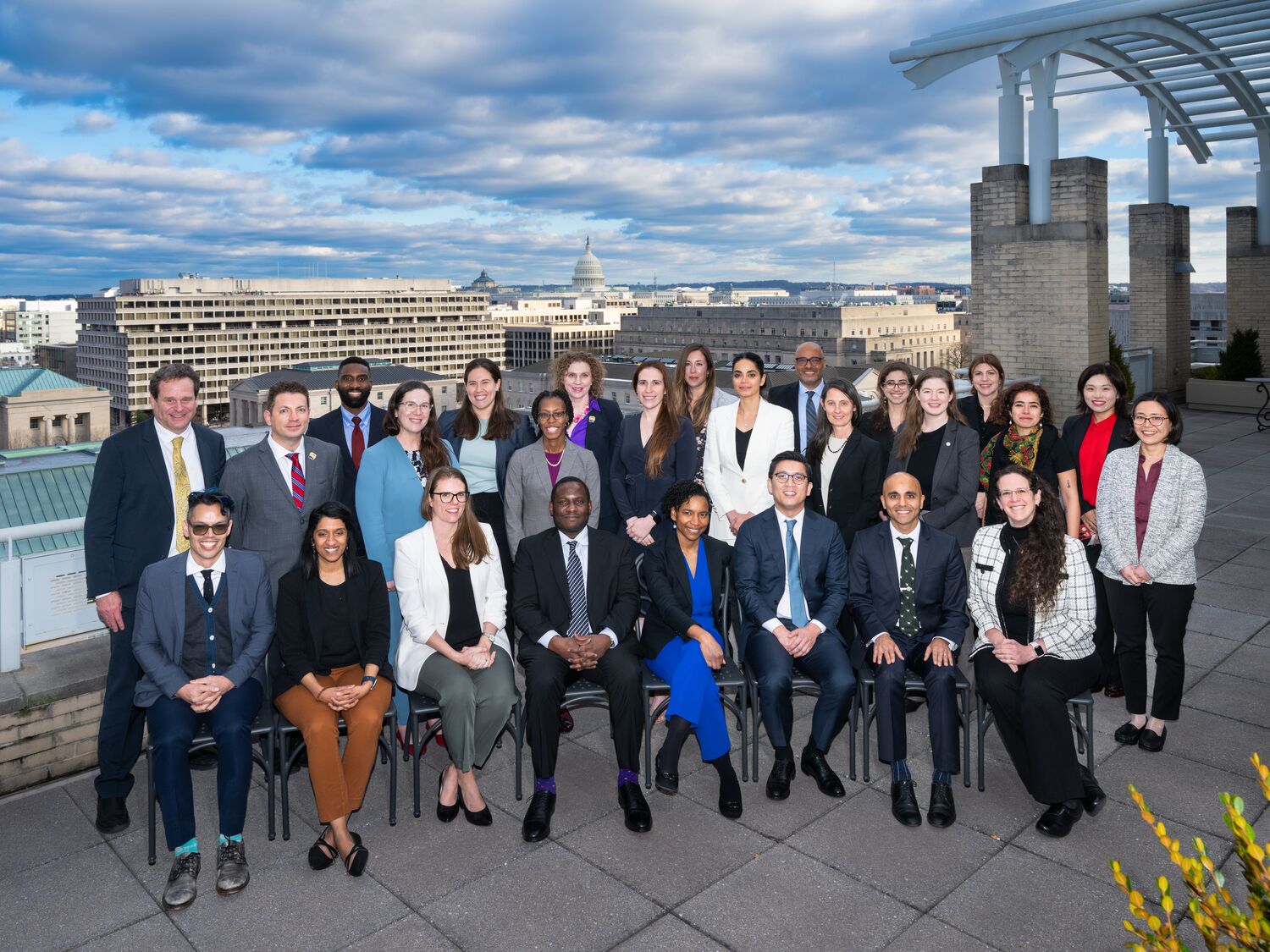 JPG, photo of New Voices orientation group photo (Cohort 3), Alison Boland-Reeves authored the photo. New Voices program and Office of Fellowships (OFELL)