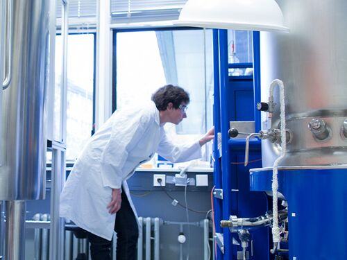 Scientist working in a lab