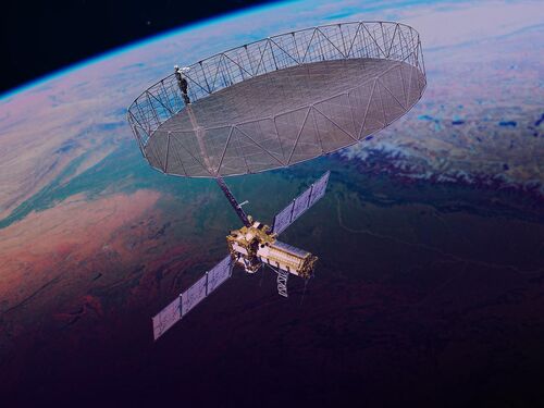 This artist's concept depicts the NISAR satellite orbiting Earth. Short for NASA-ISRO Synthetic Aperture Radar, the mission is an equal collaboration between NASA and the Indian Space Research Organisation and marks the first time the two agencies have cooperated on hardware development for an Earth-observing mission.