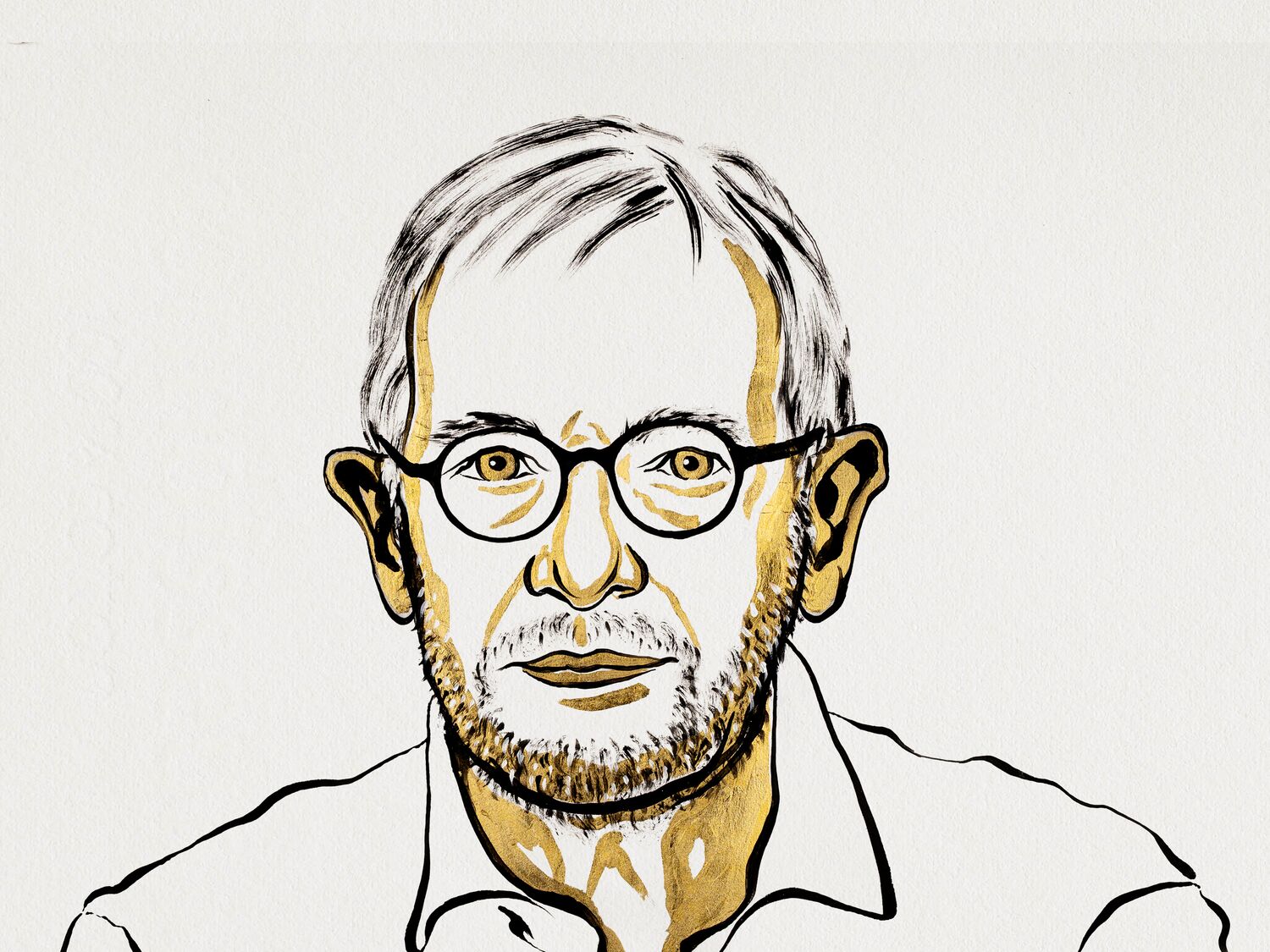 Francis Halzen, winner of the 2026 Nobel Prize in Physics (Illustration by Niklas Elmehed; ©Nobel Prize Outreach)