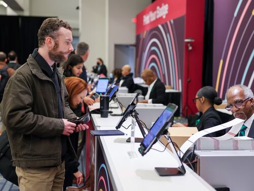 TRB Annual Meeting Registration Desk.