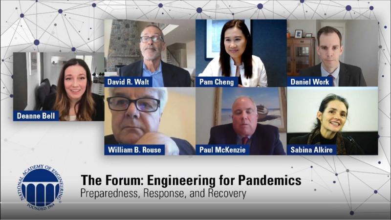 Screenshot of the webinar taking place during NAE annual meeting