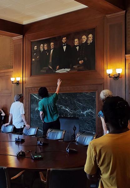 NAS building tours - Photo by Bill Sullivan, courtesy Cultural Programs of the National Academy of Sciences