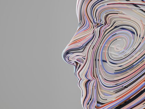 Human shape made of wires