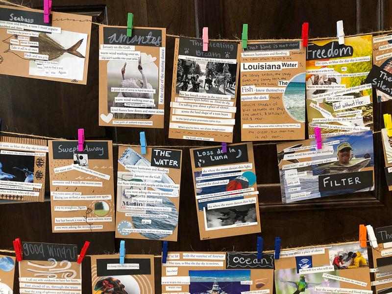 Collage poetry created by Gulf Scholars at the 2025 Gulf Scholars Program Conference.