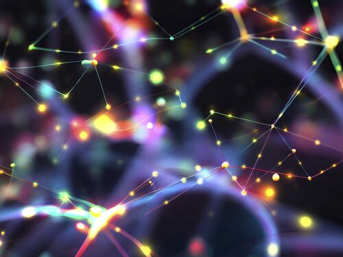 Neuronal network, conceptual illustration