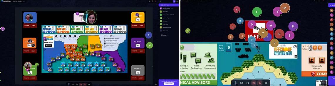 interactive sessions and four scenario-based “games” from the OSR meeting