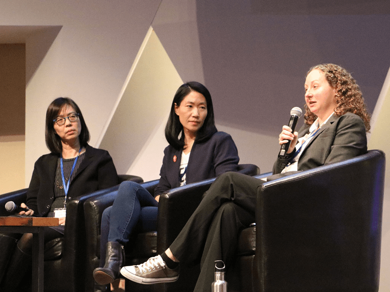 Leticia Bode of Georgetown University responded to audience questions