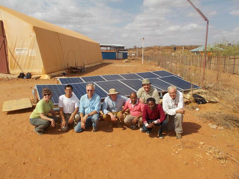 a group of volunteers with Engineers Without Borders USA